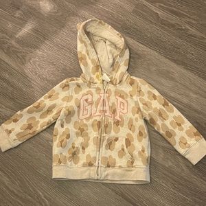 GAP Toddler animal print zip up jacket